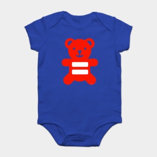 Equality Flag Bear lgbt pride Baby Bodysuit